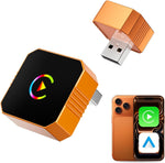 2合1无线CarPlay适配器适用于苹果iPhone和Android自动小号-