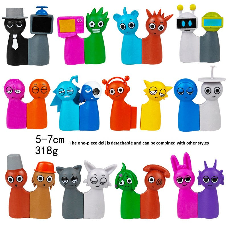 Sprunki Hand-held Office Rhythm Music Game Peripheral Ornaments Toys