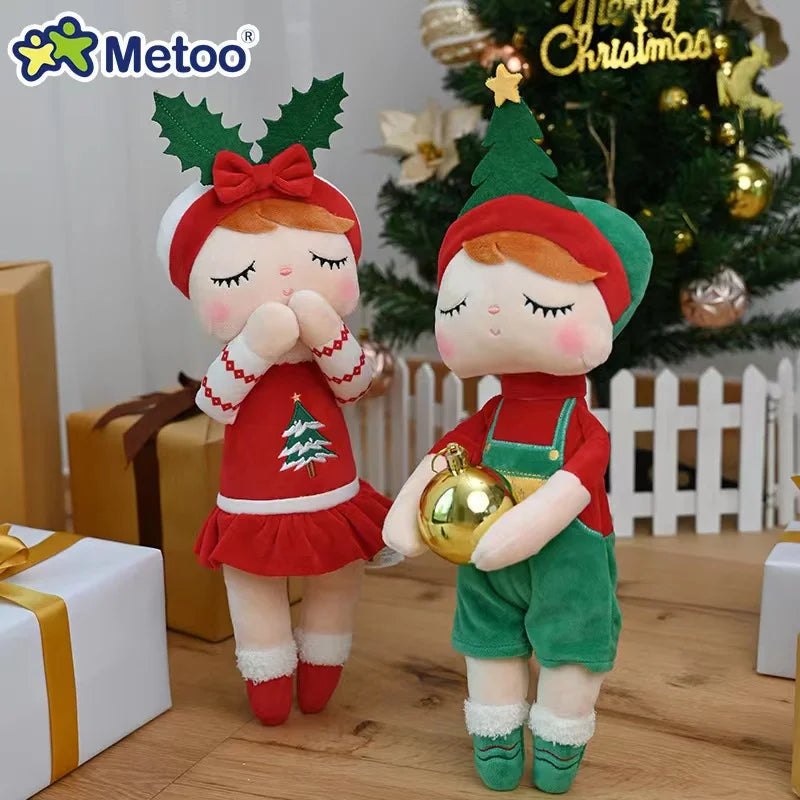 Metoo Girls Plush Toy Angela Christmas Doll Plush Princess Birthday Gift for Kids Baby Personalized Plush Toy